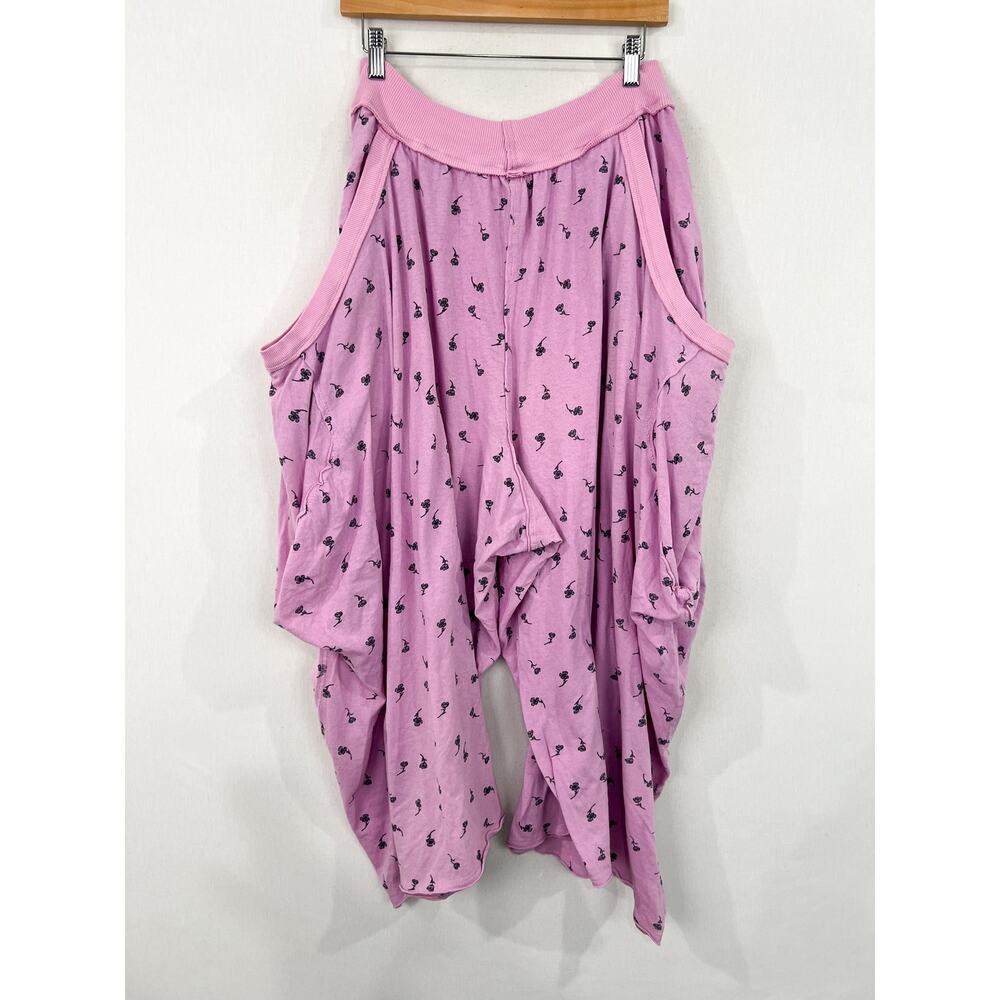 Free People Lavender Patterned Wide Leg Jumpsuit - Picture 3 of 5